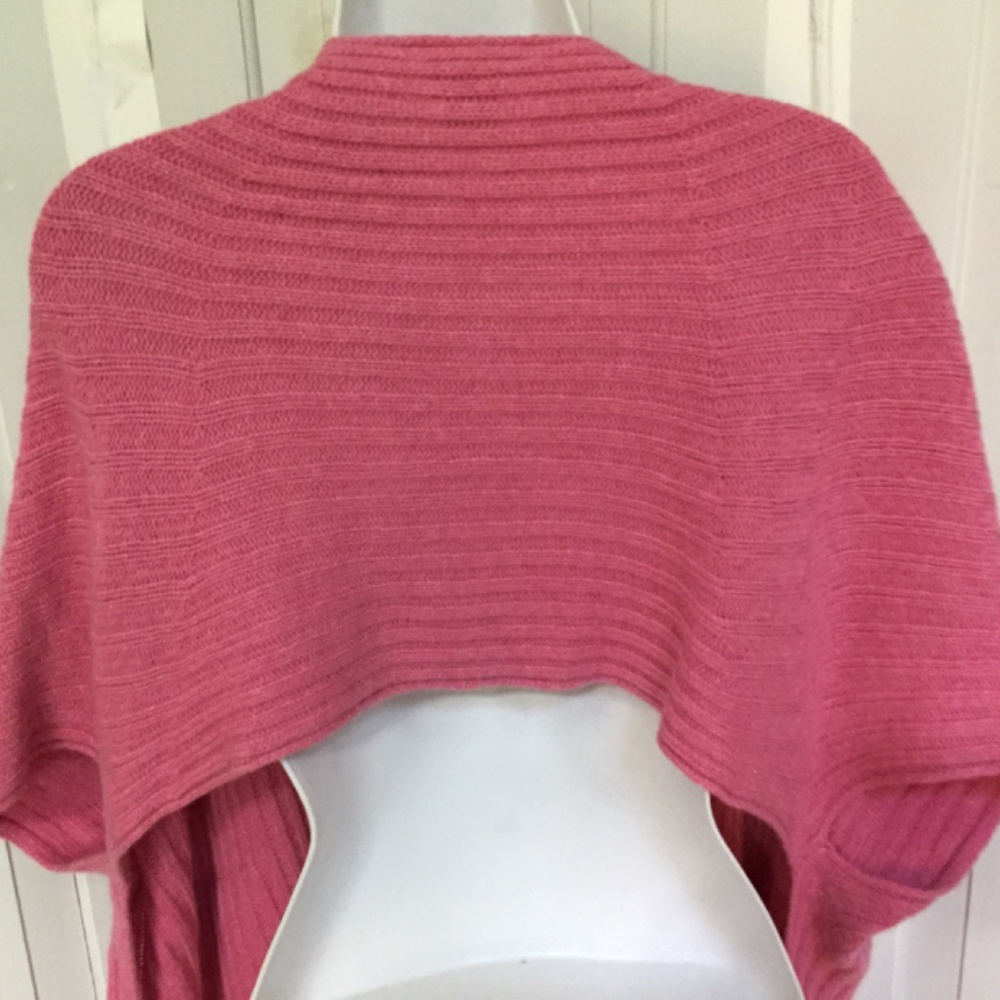 Sundance Pink Ribbed Knit Shrug - Picture 13 of 14